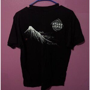 Mens Original WAJIN Japanese Art Black T Shirt MT. Fuji Size Large